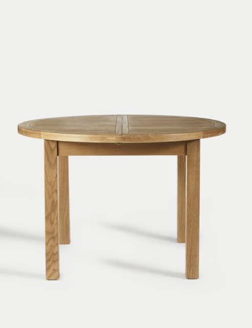M&S Amersham Round 4-6 Seater Extending Dining Table - Oak, Oak
