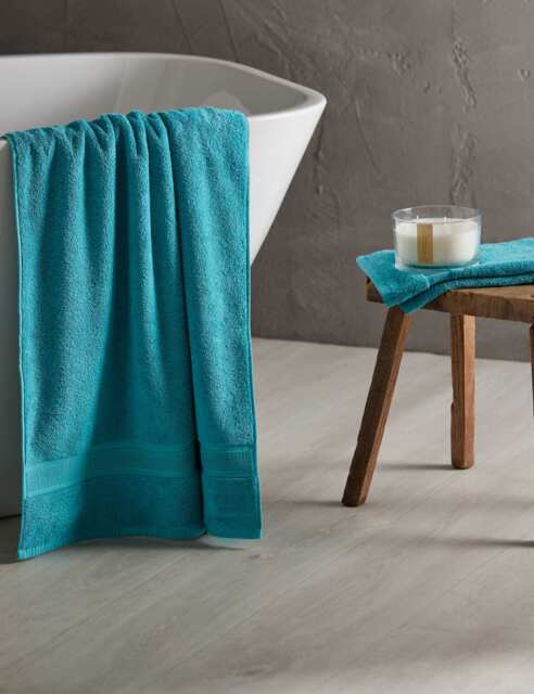 M&S Super Soft Pure Cotton Towel Teal