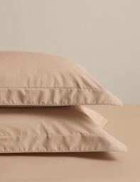 M&S 2 Pack Egyptian Cotton Oxford Pillowcases Biscuit