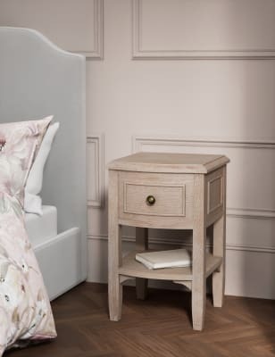 M&S Collection Crescent Bedside Table - Natural, Natural