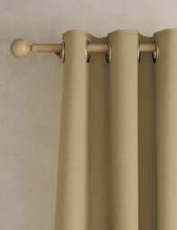 M&S Brushed Eyelet Blackout Thermal Curtains Bronze