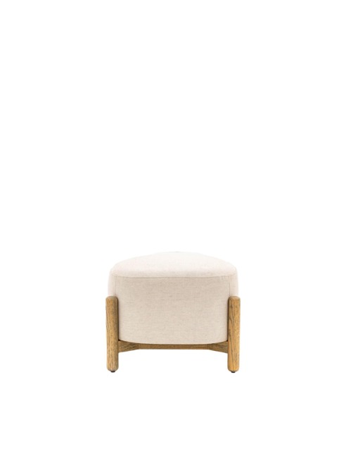 Gallery Direct Tindon Natural Footstool Light Cream