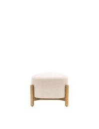 Gallery Direct Tindon Natural Footstool Light Cream