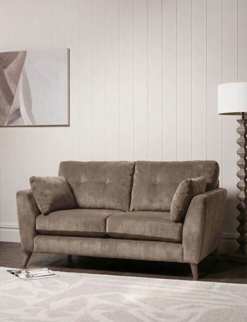 BARKER AND STONEHOUSE Ellis Chenille Medium 2 Seater Sofa Taupe