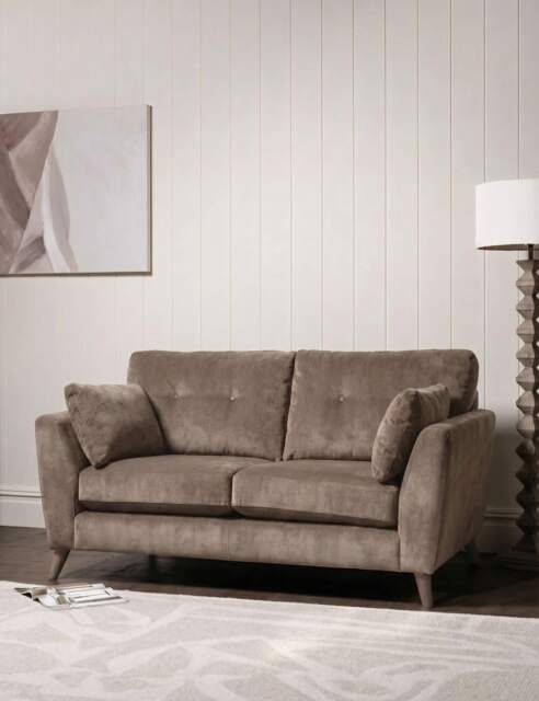 BARKER AND STONEHOUSE Ellis Chenille Medium 2 Seater Sofa Taupe