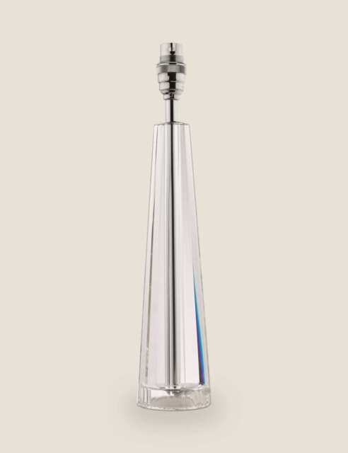 Laura Ashley Blake Glass Table Lamp Base Silver