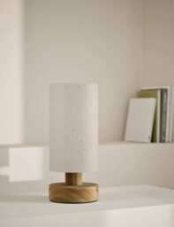 M&S Wooden Table Lamp Natural