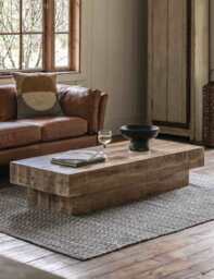 Gallery Direct Iowa Mango Wood Rectangular Coffee Table Natural