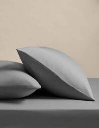 M&S 2 Pack Stay Cool Lyocell Rich Pillowcases Marble