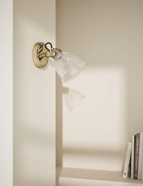 M&S Florence Wall Light Antique Brass