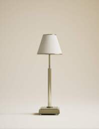 M&S Rechargeable Brass Table Lamp Antique Brass