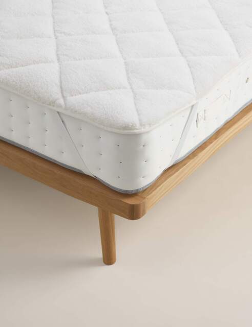 Sleep Solutions Teddy Fleece Mattress Topper White