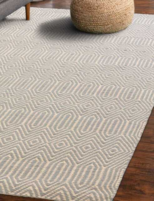 Asiatic Geo Diamond Rug Light Blue