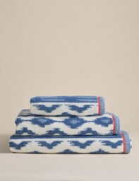 M&S Pure Cotton Ikat Towel Denim