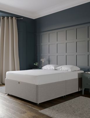 M&S Classic Firm Non Storage Divan - 3FT - Light Grey, Light Grey,Silver Grey,Mid Grey,Mink,Natural,Silver,Grey,Navy,Charcoal