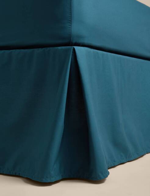 M&S Egyptian Cotton 230 Thread Count Crisp Valance Teal