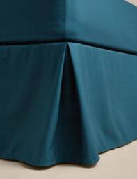 M&S Egyptian Cotton 230 Thread Count Crisp Valance Teal