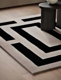 M&S X Kelly Hoppen Cut Rectangular Wool Rug Taupe Mix