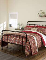 Morris & Co Pure Cotton Strawberry Thief Bedding Set Red Mix
