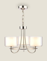 Laura Ashley Southwell Pendant Light Silver