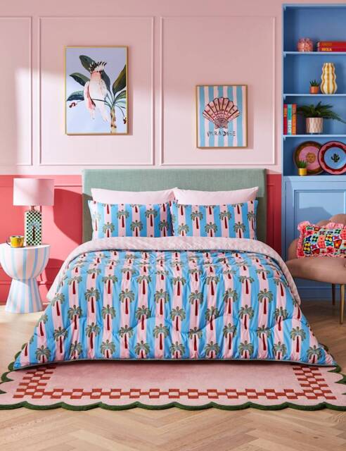Nightlark Eleanor Bowmer 10.5 Tog Coverless Duvet Set Light Blue