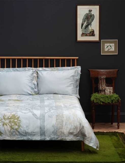 Timorous Beasties Pure Cotton Norwegian Wood Bedding Set Light Grey Mix