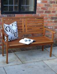 Royalcraft Napoli 2 Seater Garden Bench Natural