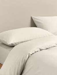 M&S Stay Cool Lyocell Rich Bedding Set Cream