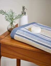 Bedeck of Belfast Pure Cotton Lorelei Towel Blue Mix