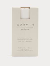 Apothecary Set of 2 Warmth Candle Refills White