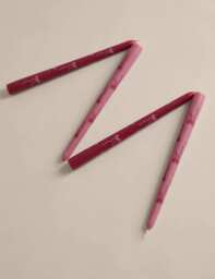 M&S Set of 4 Bow Dinner Candles Pink Mix