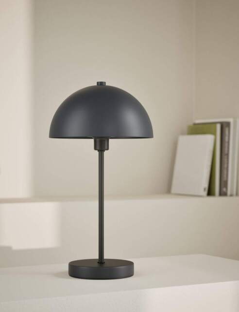 M&S Metal Dome Table Lamp Charcoal