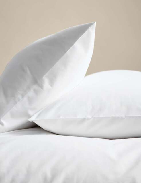 M&S 2 Pack Body Sensor™ Pure Cotton Pillowcases White