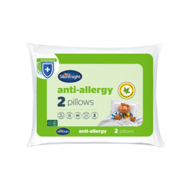 Silentnight Anti-Allergy Pillow Pair, Standard Pillow Size