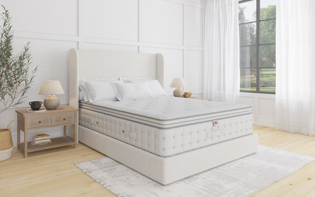 Millbrook Wool Luxury 1500 Pocket Pillow Top Mattress, Single