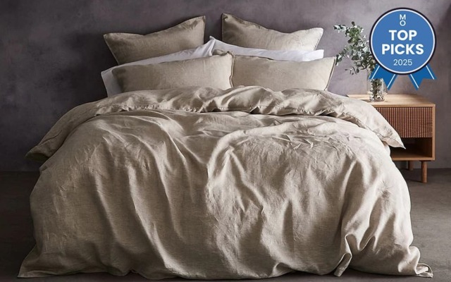Lazy Linen Duvet Cover, Single, White