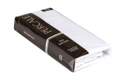 Percale Fitted Sheet, Small Double, White