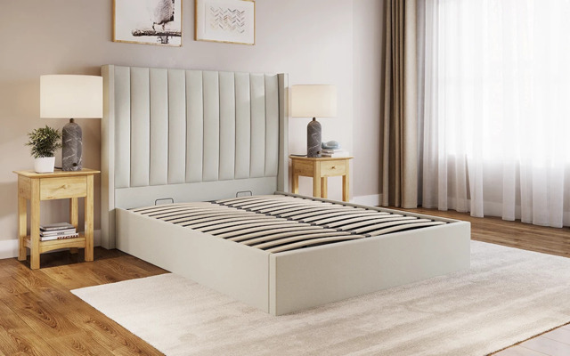 Novo Victoria Fabric Ottoman Bed Frame, King Size
