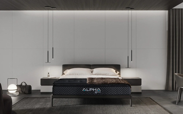Alpha Kappa Black Pillow Top Mattress, King Size