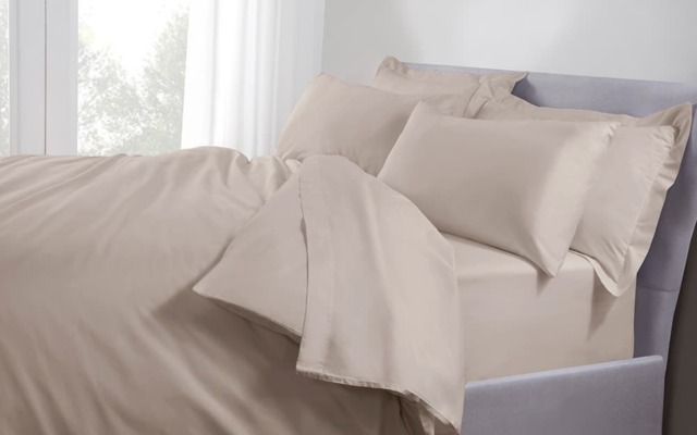 Five Star Hotel Concept Sateen Duvet Cover, Double, Latte