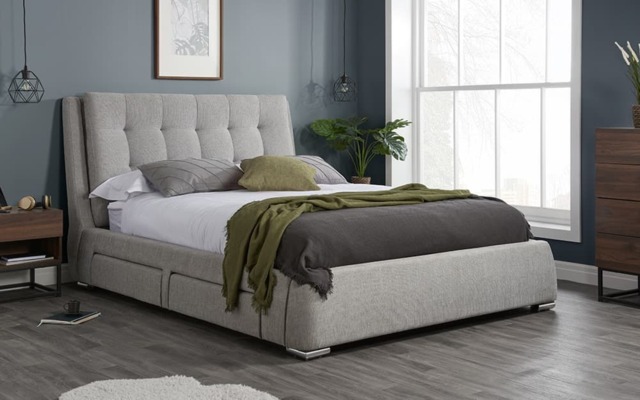 Birlea Mayfair Fabric Bed Frame, Superking