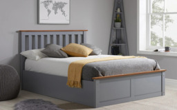 Birlea Phoenix Wooden Ottoman Bed Frame, King Size, Oak