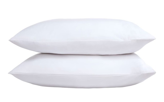 Five Star Hotel Concept Sateen Pillowcase, Standard Pillow Size, White