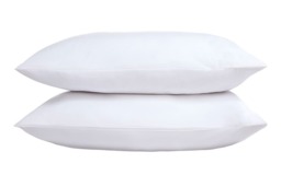 Five Star Hotel Concept Sateen Pillowcase, Standard Pillow Size, White