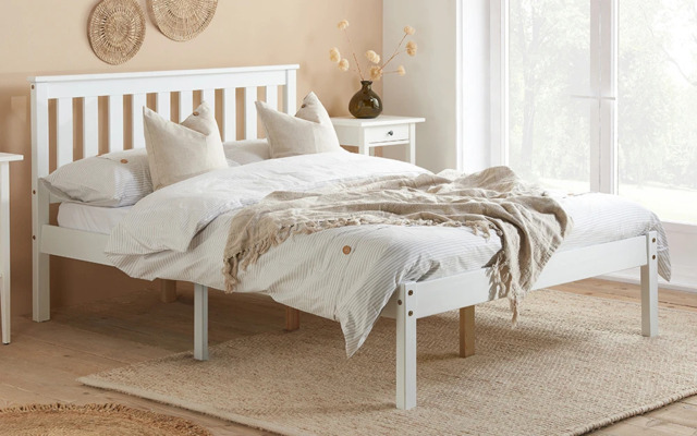 Birlea Denver Bed Frame, Small Double, White
