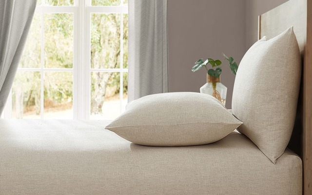 Lazy Linen Extra Deep Fitted Sheet, Single, Linen