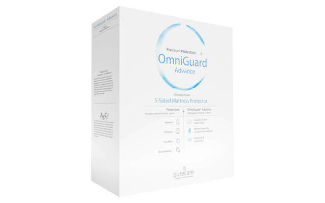 Purecare Omniguard Advance Premium 5-sided Mattress Protector, Double