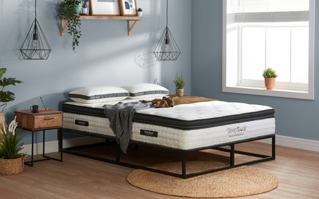 SleepSoul Luna 1000 Pocket Memory Pillow Top Mattress, Small Double