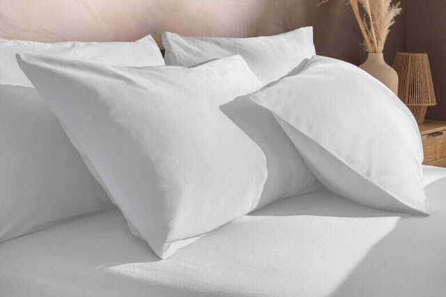 Silentnight Washed Cotton Rich Pillowcase Pair, Pillowcase Pair