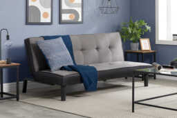 Aurora Grey Velvet Sofa Bed,